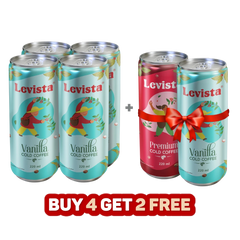 Levista Vanilla Cold Coffee - Pack of 4